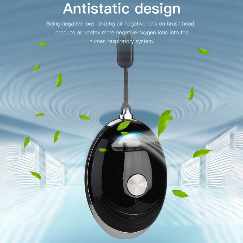 สร้อยคอเครื่องกรองอากาศเครื่องสร้างประจุลบขนาดเล็กแบบพกพาน้ำหอมปรับอากาศเครื่องกำเนิดไอออนลบ