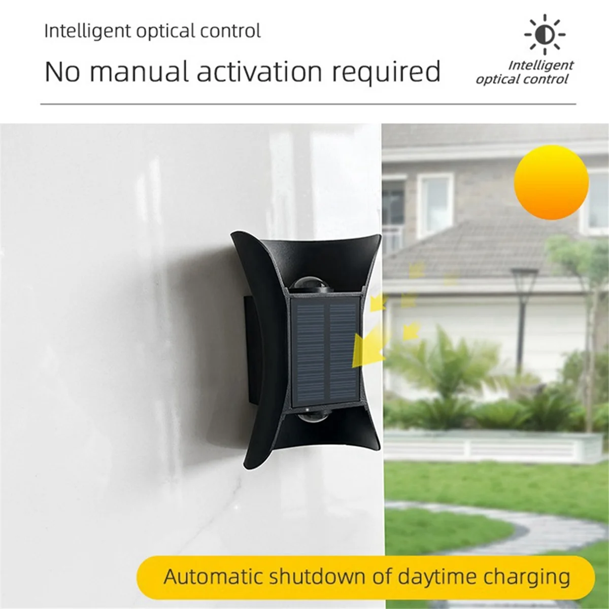 Lámpara de pared LED con detección de cuerpo Solar N18R, decoración familiar, luz de pared, Patio, pasillo, lámpara de pared Exterior