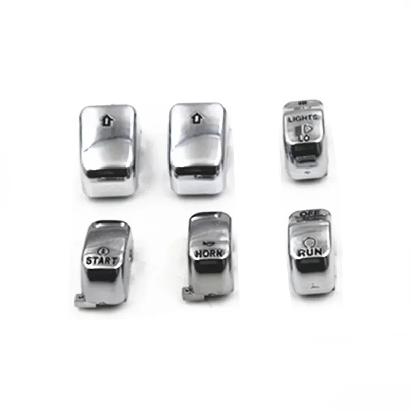 6 Pcs Hand Control Switches Housings Handlebar Switch Button Cover For Harley Dyna Breakout Sportster 1200 883 softai