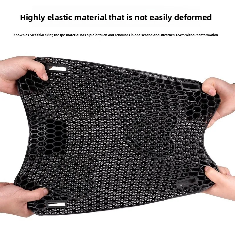 Housse de coussin de siège en nid d'abeille en Silicone, Gel de voyage, protection solaire étanche, batterie de voiture, Absorption des chocs et isolation thermique