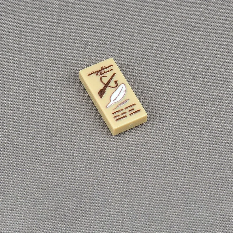 

MOC 10 шт. 3069 палочка с белыми перьями с рисунком, строительные блоки, 3069 фунтов, волшебная декоративная доска, кирпичи, игрушки, подарки