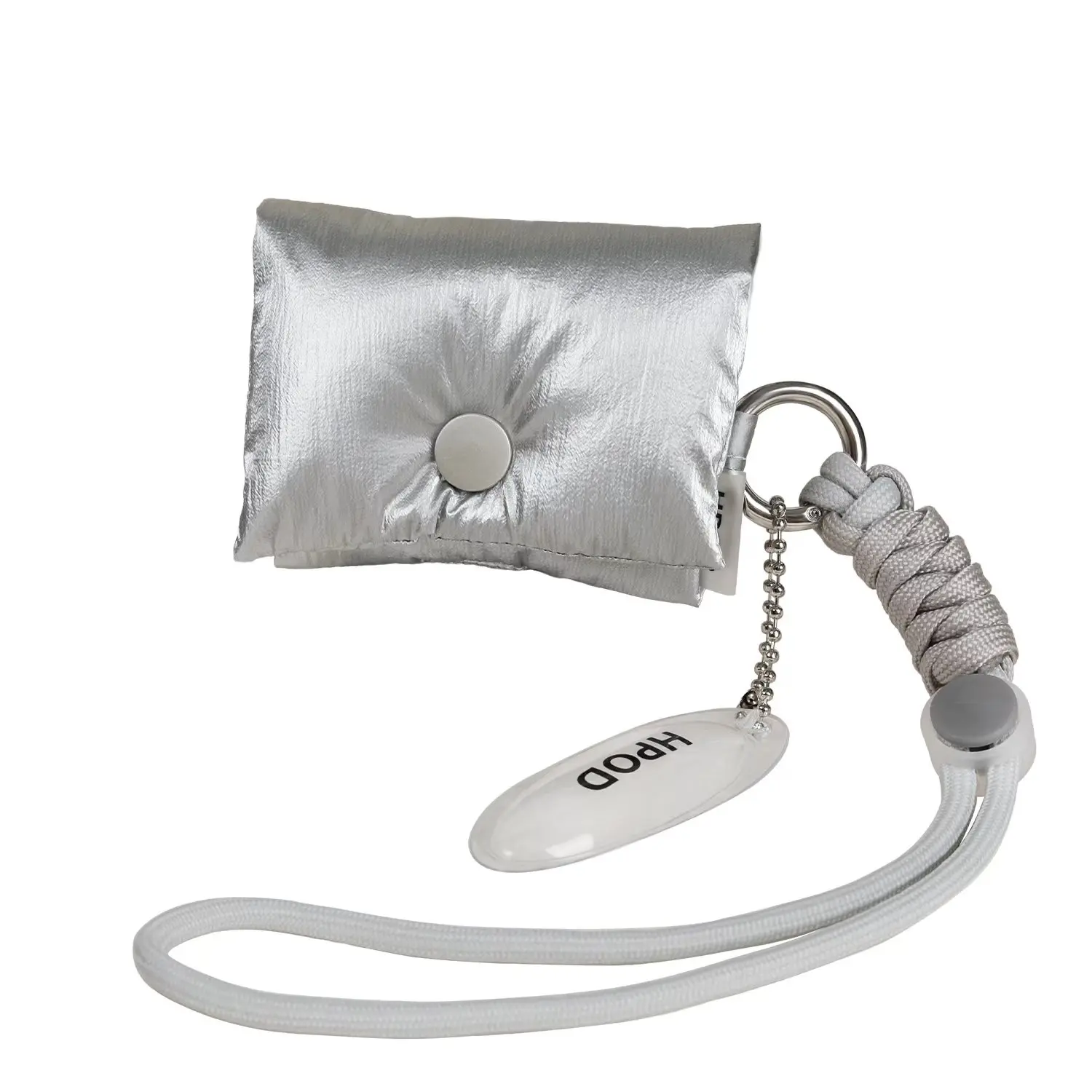 Compatibile con la custodia AirPods 4th/Pro, borsa per cuffie trapuntata imbottita in cotone alla moda e alla moda con corda portatile