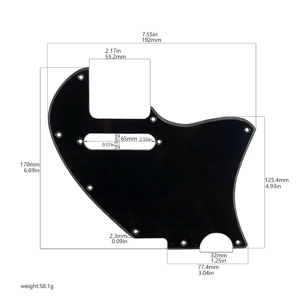 Guitarras eléctricas Humbucker Pickguard Scratch Plate forTL Style P90 Guitarras eléctricas Piezas y accesorios