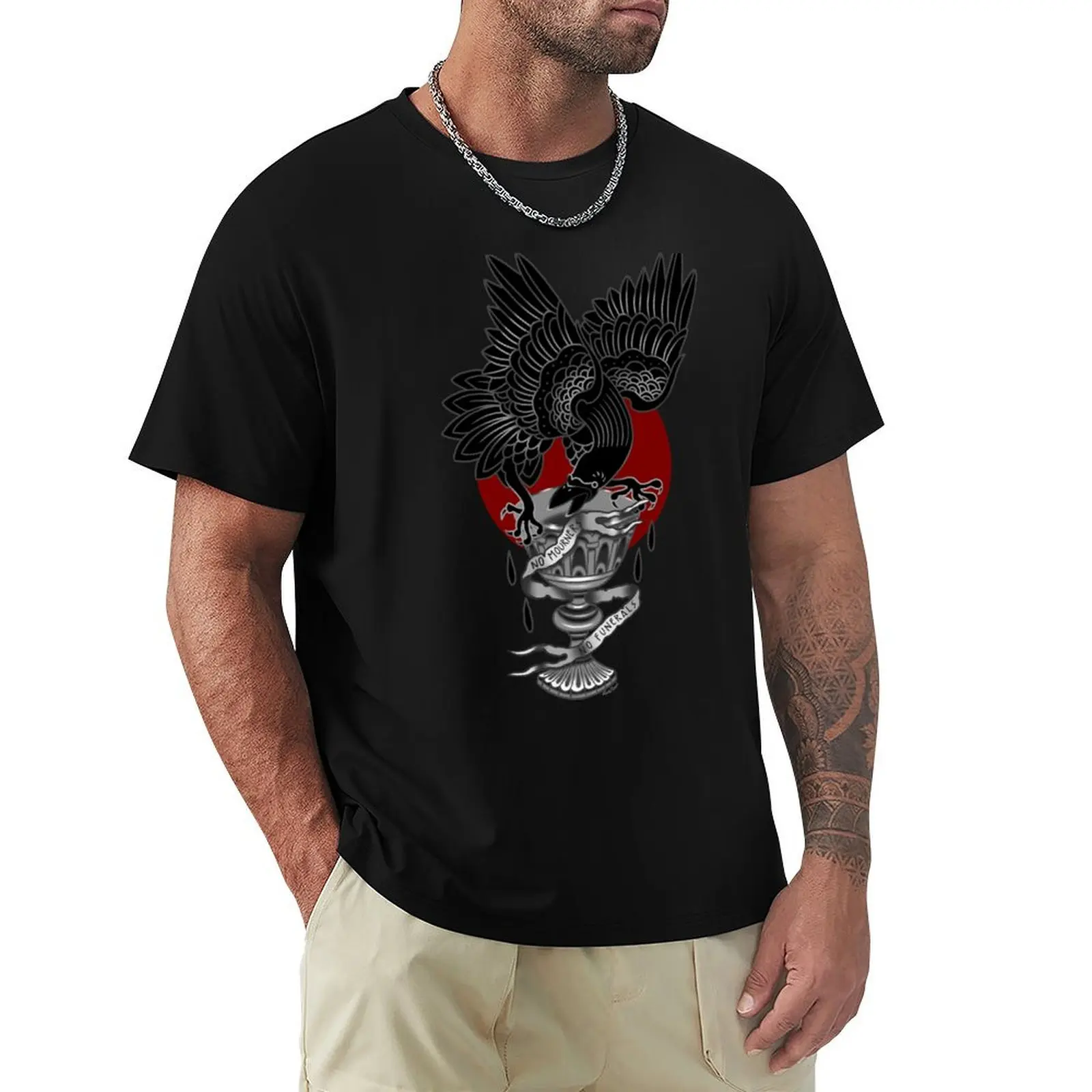 Six of crows / no mourners, no funerals T-Shirt Basic Simple Design Short Sleeve Shirt