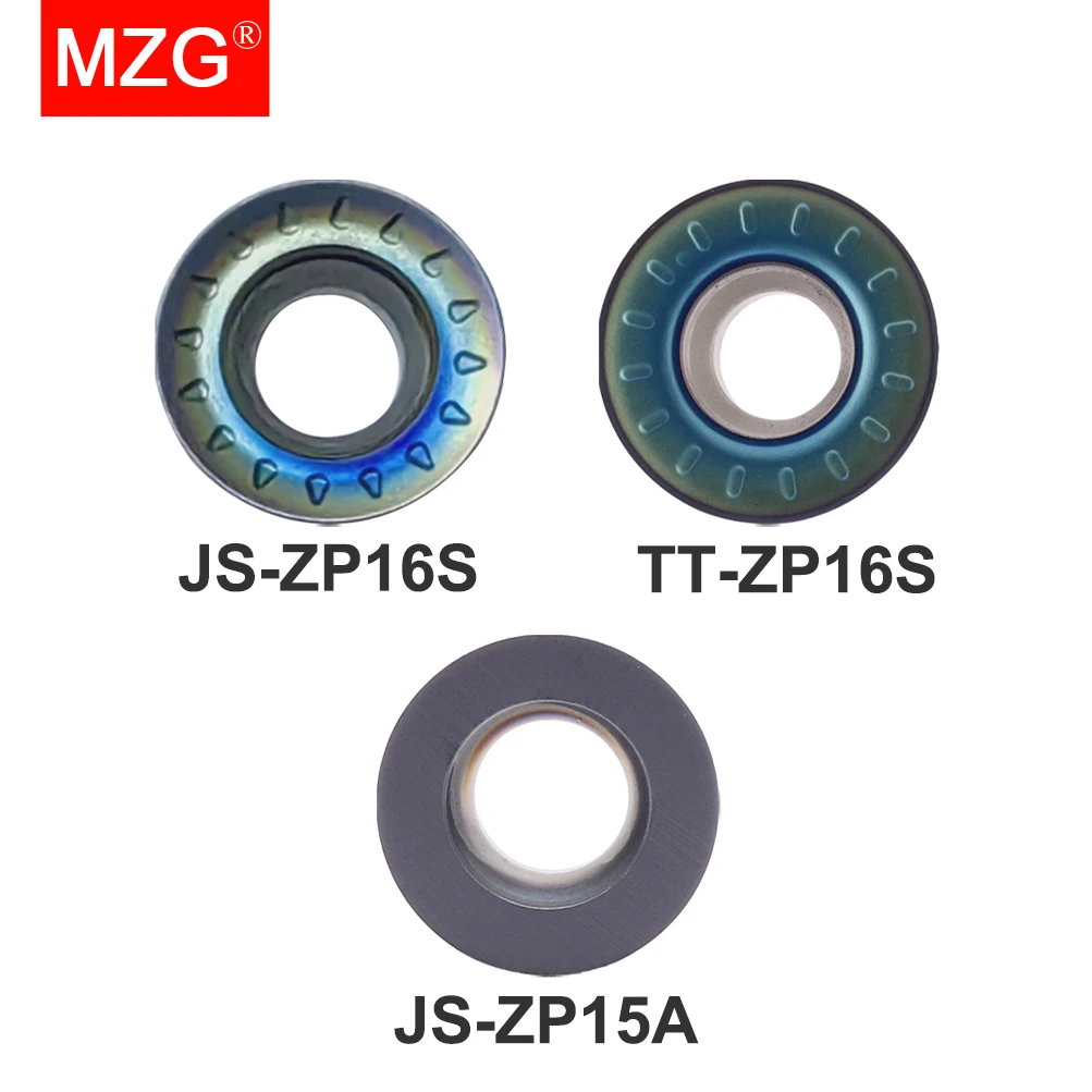 MZG 10PC APMT RPMT CNC Cutter Carbon Alloy Steel Hard Matel Titanium Milling Tungsten Carbide Inserts