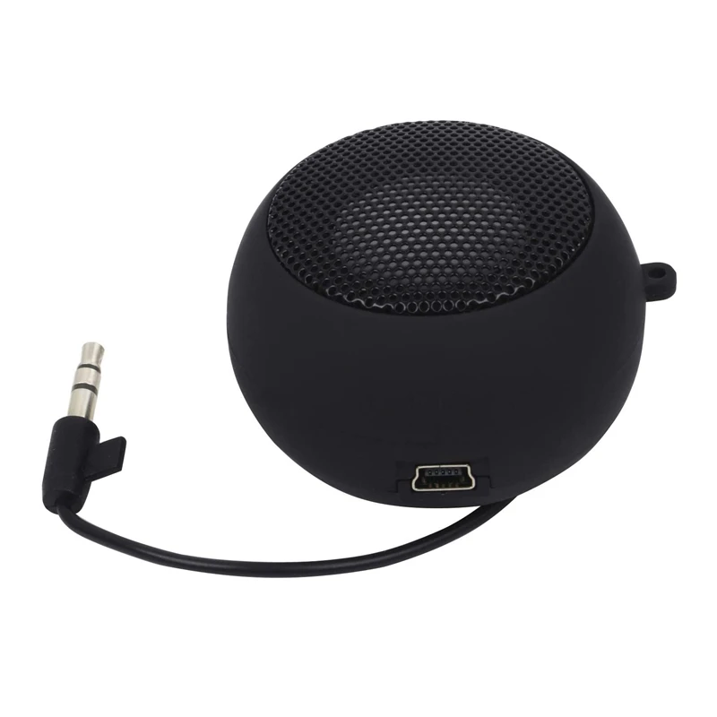 

Mini Speaker Portable Rechargeable Travel Speaker with Aux Input Wired 3.5mm Headphone Jack