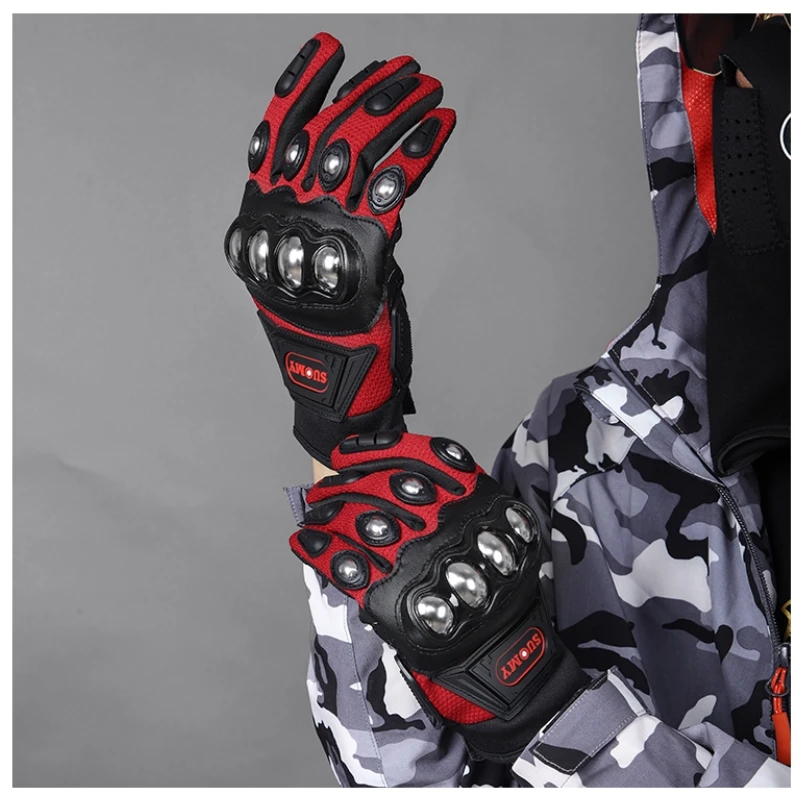 

Tactical Gloves Steel Safety Outdoor Cycling Equipment Motorcycle Powersports Racing Bicycle Moto Gloves for Men Women