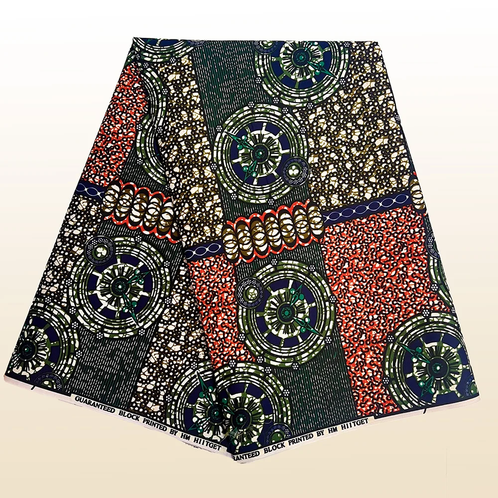 

6 Yards Ankara Wax Fabric 2025 High Quality African Wax Print Fabric African Guaranteed Veritable Real Wax
