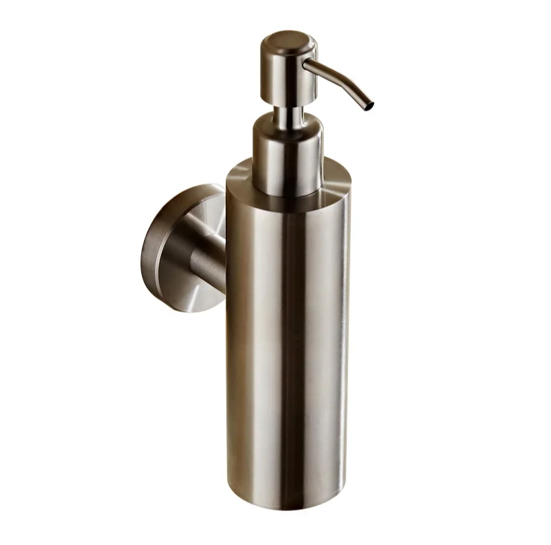 304 stainless steel wall-mounted manual soap dispenser Shampoo shower gel bottle 200ML hand sanitizer box