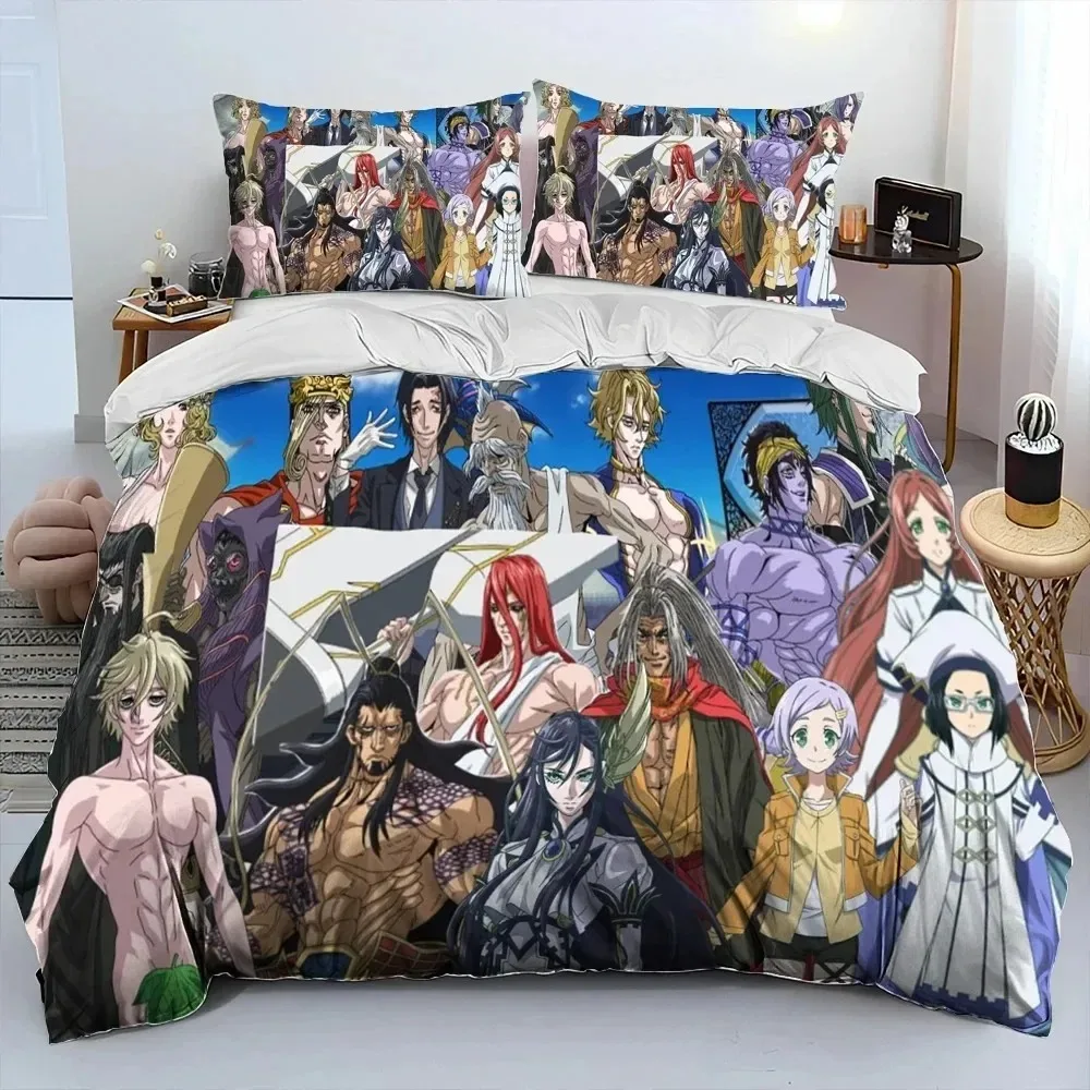 3D Anime,Record of Ragnarok,Cartoon Comforter Bedding Set,Duvet Cover Bed Set Quilt Cover Pillowcase,king Queen Size Bedding Set