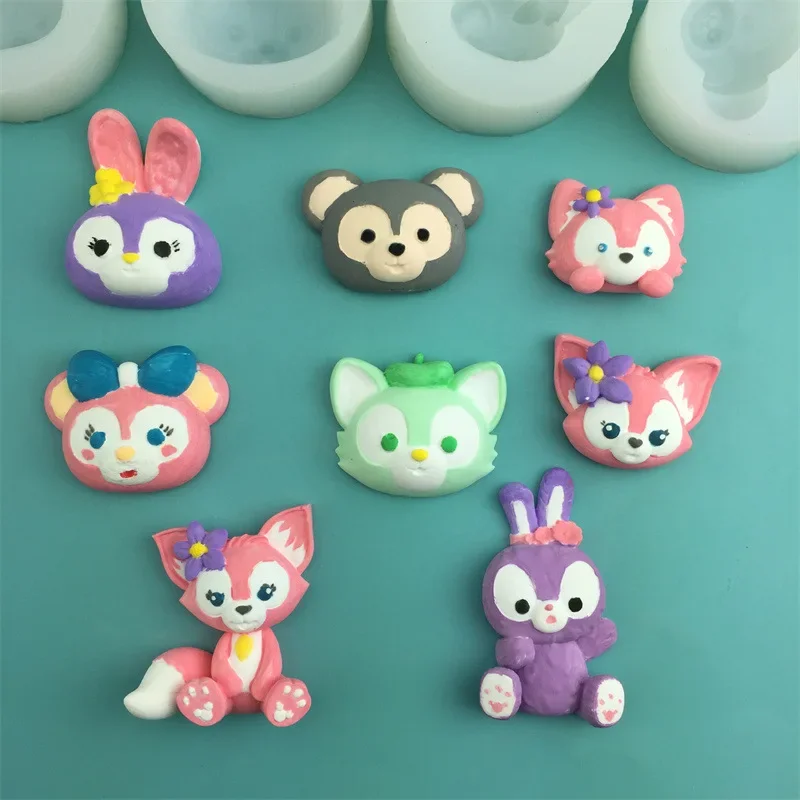 Disney Cartoon Silicone Mold StellaLou LinaBell Chocolate Mould Keychain Epoxy Resin Molds Cake Decorating supplies baking Tool