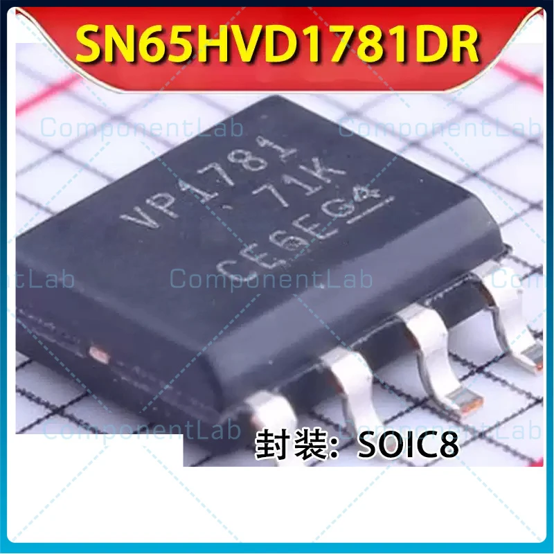10-50pcs New Original SN65HVD1781DR SOP-8, Marking VP1781 RS-485 Half Duplex Transceiver IC
