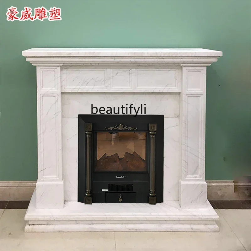 

Y48 Stone mantel marble European marble simple, background wall decorative cabinet ornament