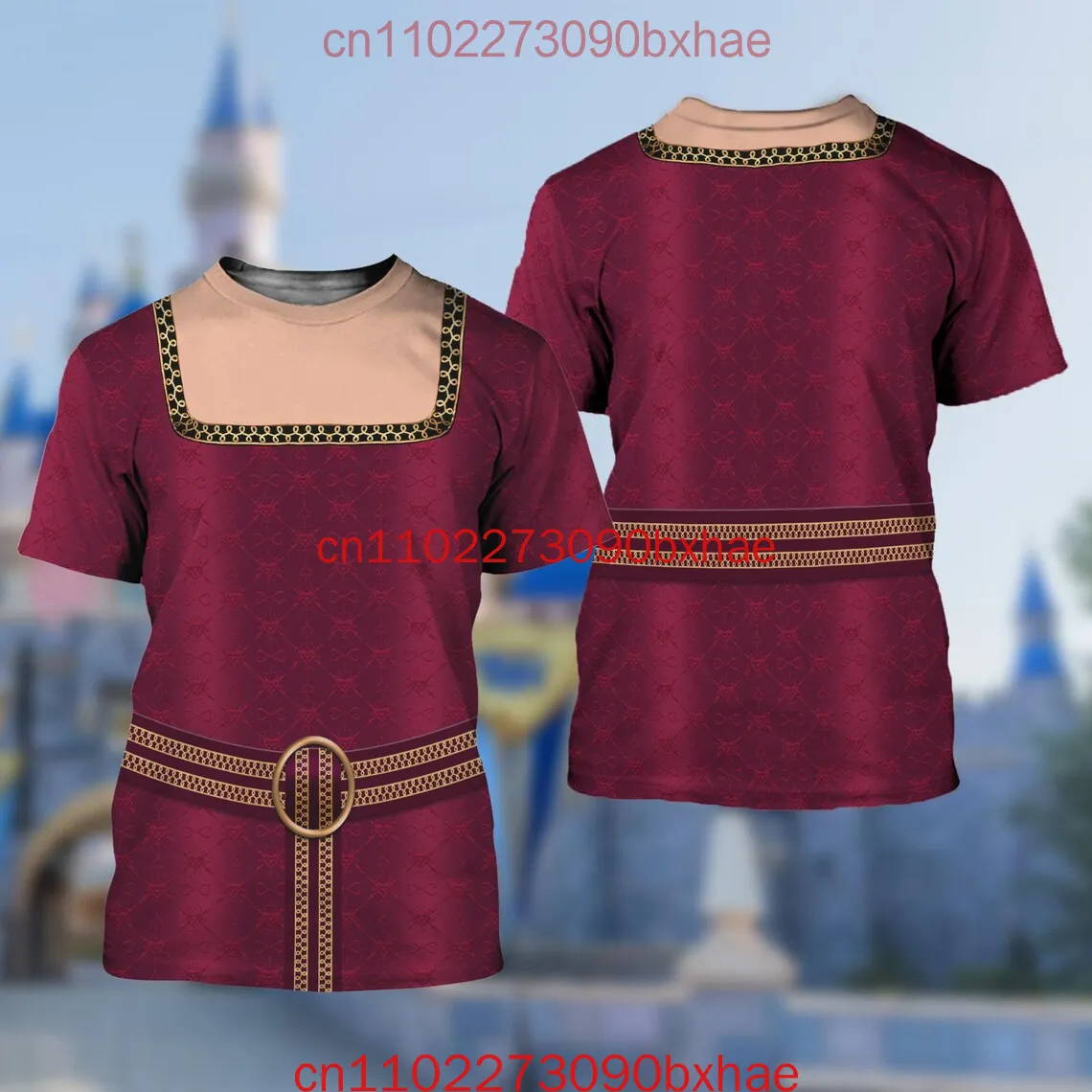 

2026 New Disney Tangled T-Shirt 3D Printed Maximus Horse Cosplay Clothing Street Fashion Men's Round Neck Short Sleeve T-Shirt