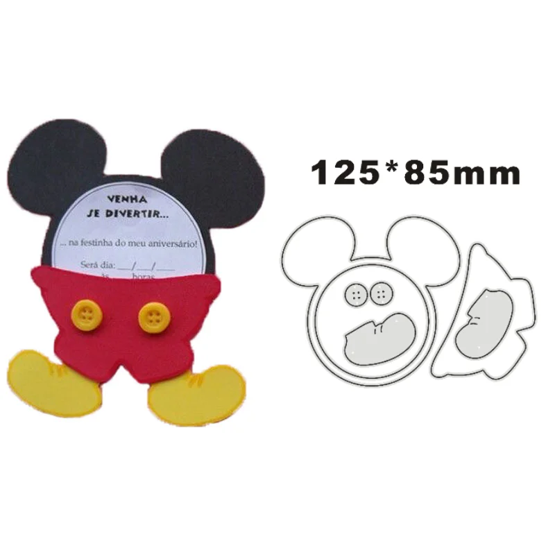 Disney Metal wykrojniki szablony Mickey Minnie dla majsterkowiczów Album Scrapbooking znaczek karta papierowa tłoczenie 2022 nowy Die Cut