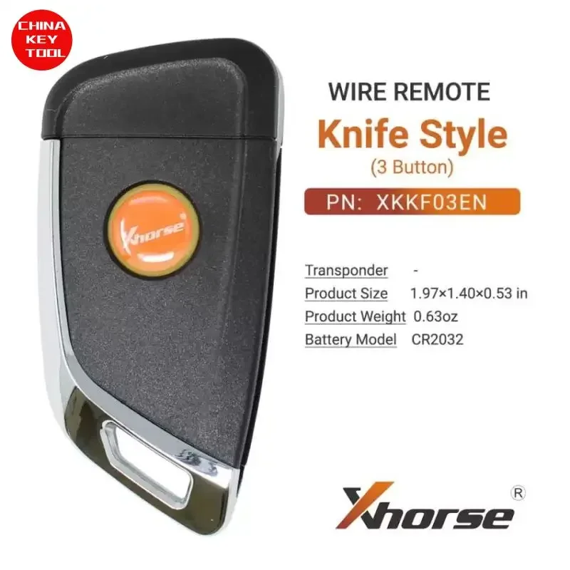 1 Stück xhorse Universal Flip Wire Remote Key Messer Stil 3 Tasten xkkf03en