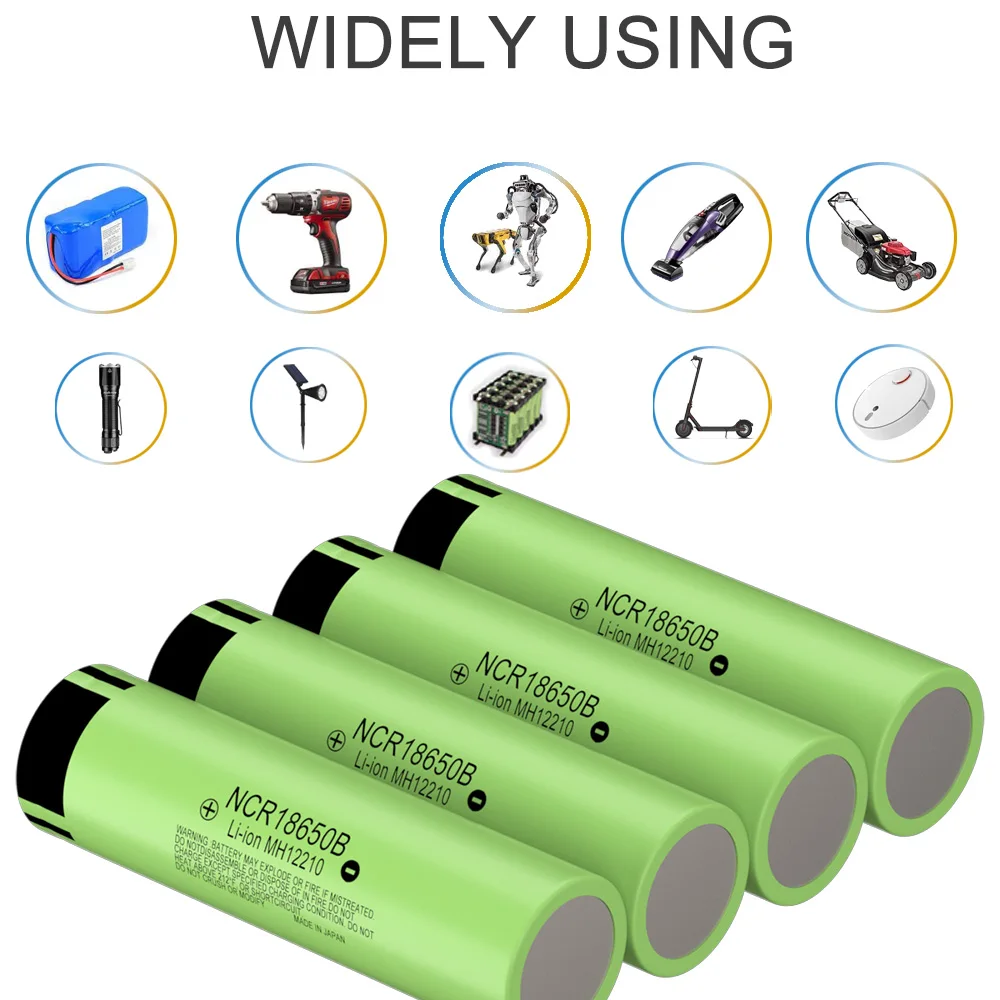 18650 Battery NCR18650B 3400mAh 3.7V Li-Ion High Current Rechargeable Power Cell