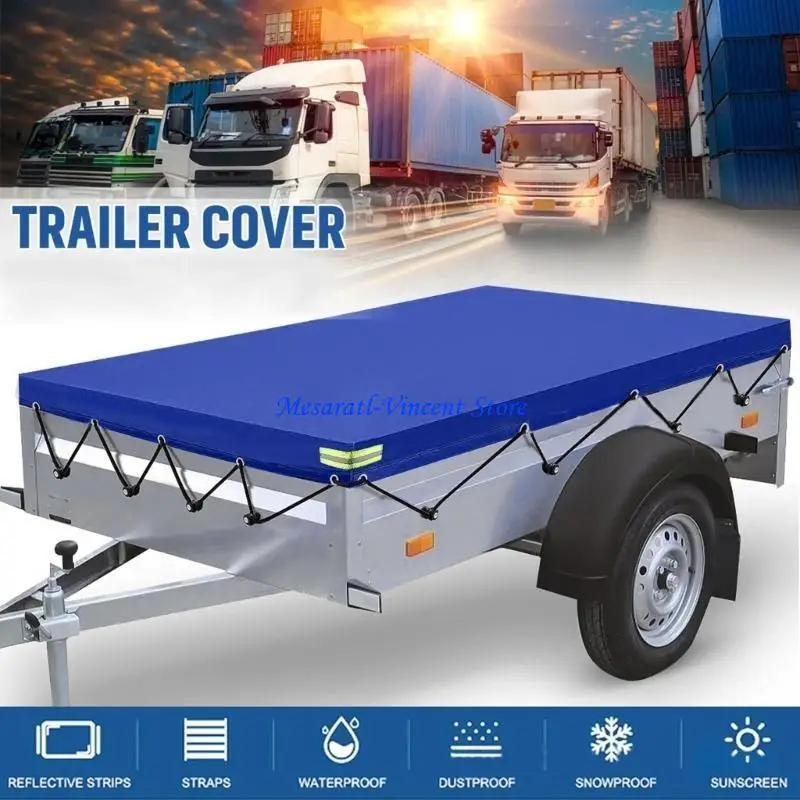 A70F Universal Trailer Tarpaulin Cover Waterproof Windproof Heavy Duty Tarps