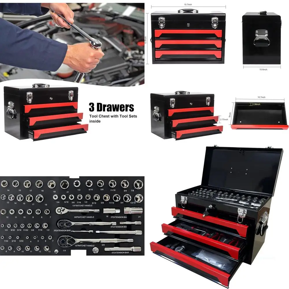 

Красный сверхмощный запираемый стальной шкаф для хранения с колесами для инструментов, дома, офиса, гаража и использования в классе