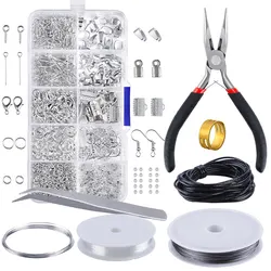 Jewelry Findings Set Jewelry Making Kit Jewelry Findings Starter Kit Jewelry Beading Making and Repair Tools Kit