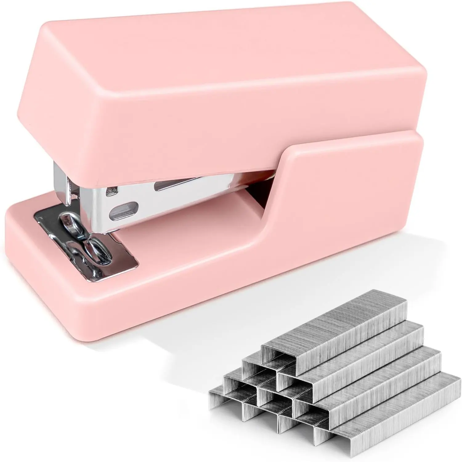 Stapler Mini, Stapler Desktop dengan 400 Staples, Stapler Kantor, Stapler Kantor Desktop Bebas Selai