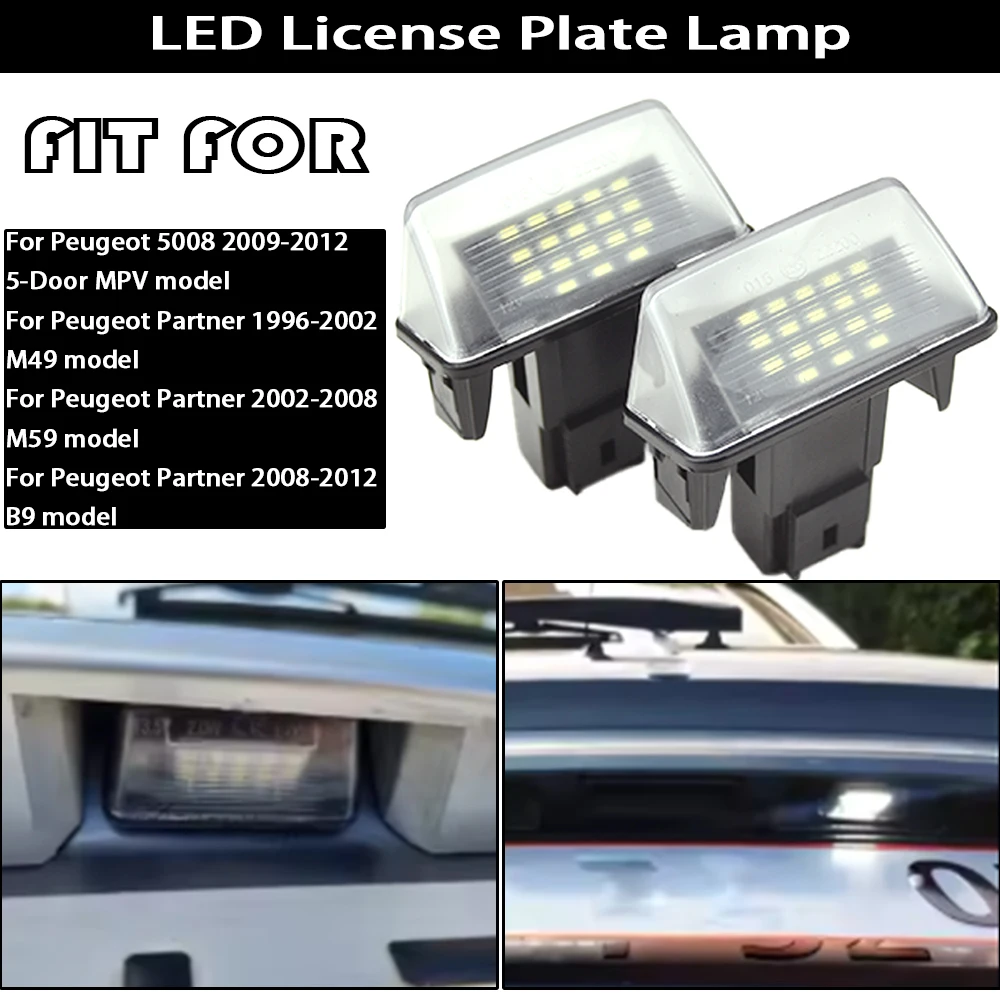 

12В водонепроницаемые светодиодные фонари высокой яркости для Citroen SAXO 1996-2003 (хэтчбек, включая модели SAXO I и SAXO II), подсветка номерного знака.