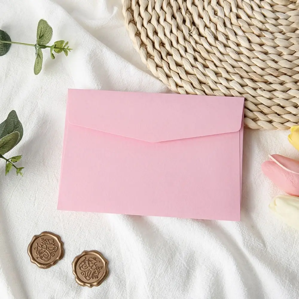 10pcs Mini Macaron Color Envelopes Candy Color Blank Macaron Color Greeting Cards DIY Card Packing Invitation Cards