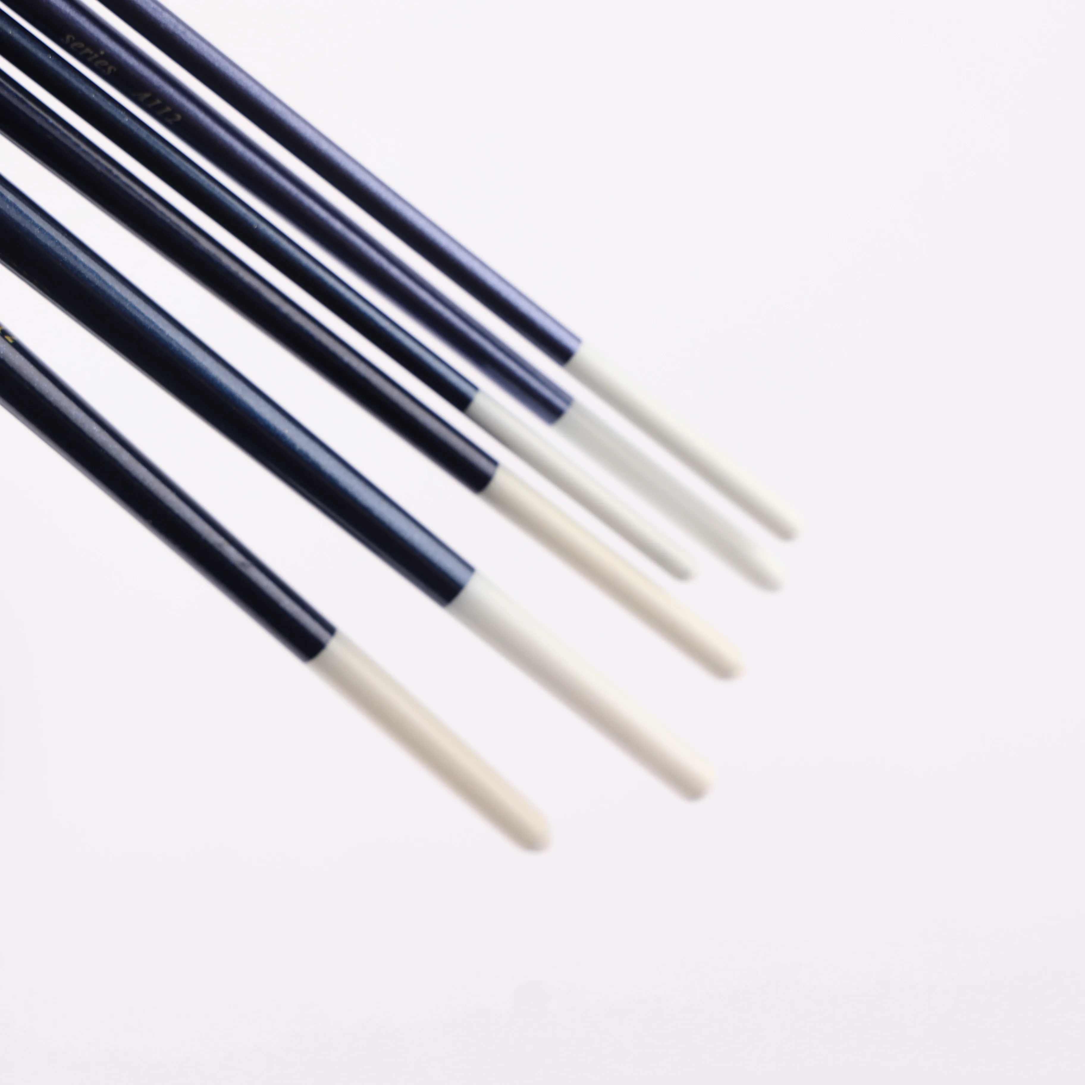 Blue long pole bristle fan-shaped oil brush set suitable for gouache watercolor acrylic oil painting, painting art supplies