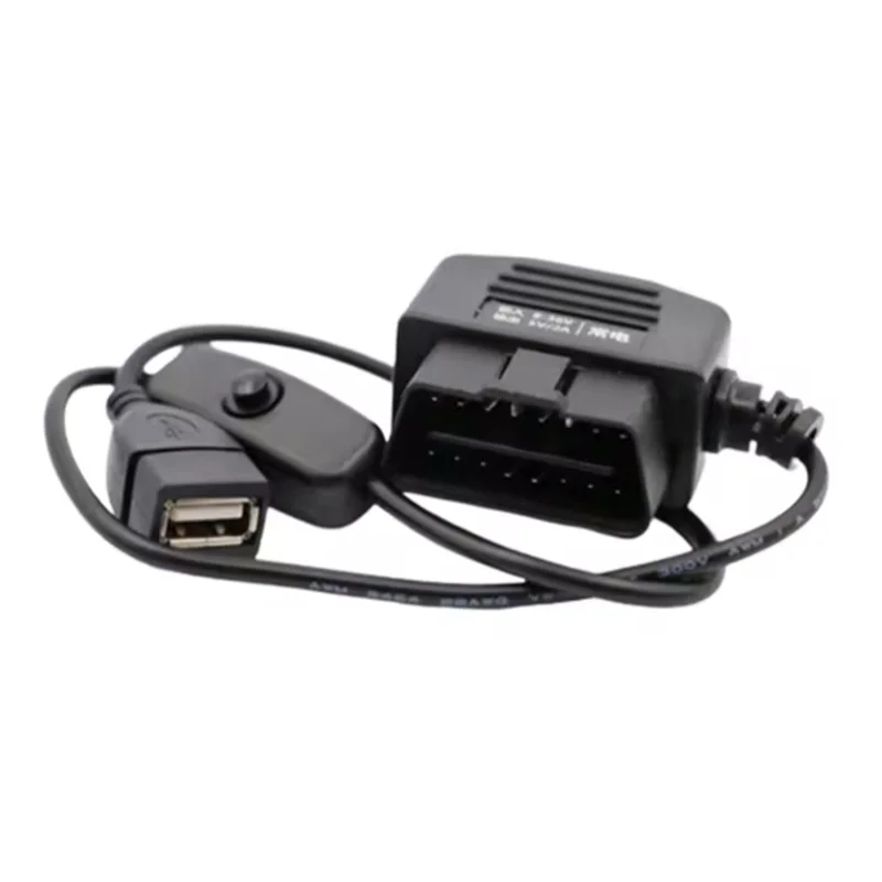

OBD Hardwire Kit 5V ACC Power ACC Hardwire Kit 24 Hours Parking Monitoring with USB Female Port Accessory for Dash cam