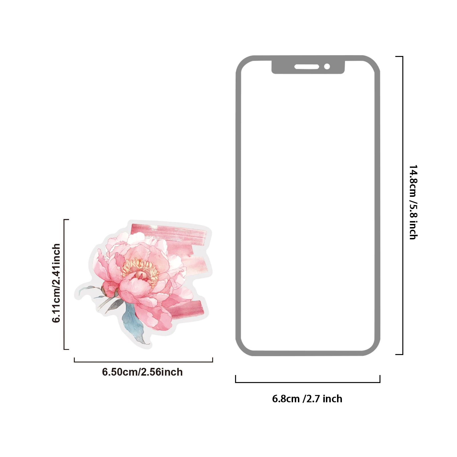 Etori Life 20pcs Floral Stickers with a Hazy Atmosphere and Watercolor Flower Patterns are suitable for DIY card envelopes, laptops, phone backs, handbags, guitars, water bottles, pencil cases, postcards and envelopes, scrapbooking supplies, office decoration supplies, student gift bags, children's stationery stickers, and gifts for friends