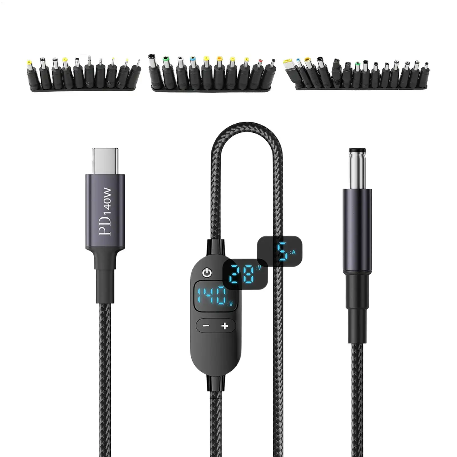 

DC Output Cable Adjustable Voltage Adapter Extension Adjustable Voltage Cord For Laptop Led Strip Light Camera Router Small Fan