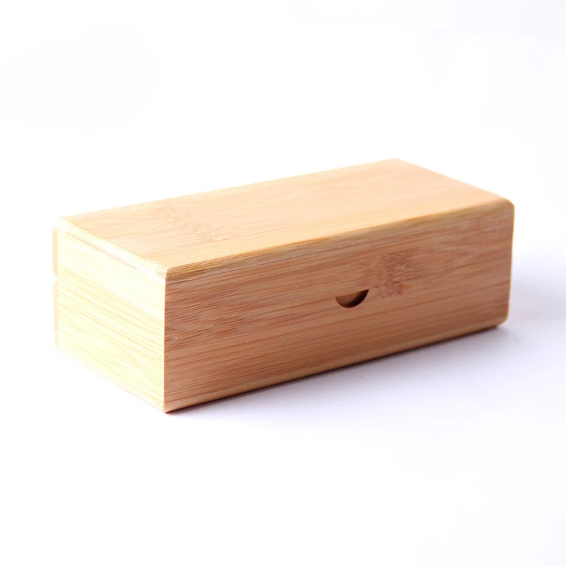 Handmade Bamboo Glasses Case Vintage Sunglasses Storage Box Factory direct sales Engraved LOGO