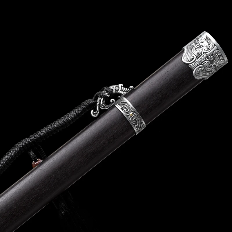 سيف تانغ الصيني 1060 شفرة فولاذية عالية الكربون حقيقي كامل تانغ حاد جاهز معركة المحارب جيان السيوف سلاح كاتاناس