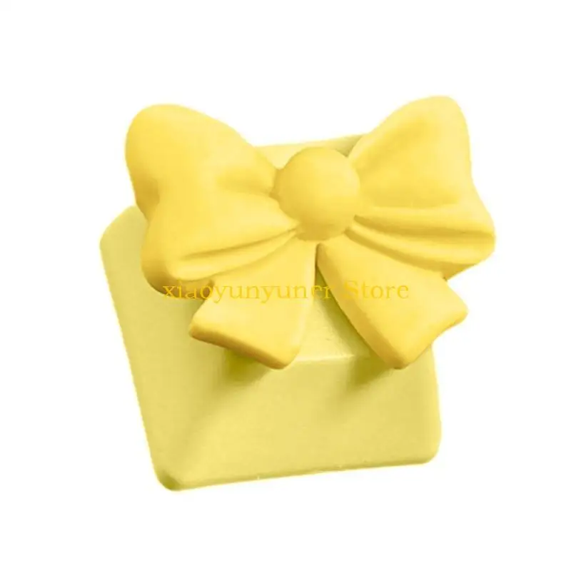 3D Mechanical Keyboards Creative Resins Bowknot Gamer Keyboards Keycaps for Office Decompression P9JB