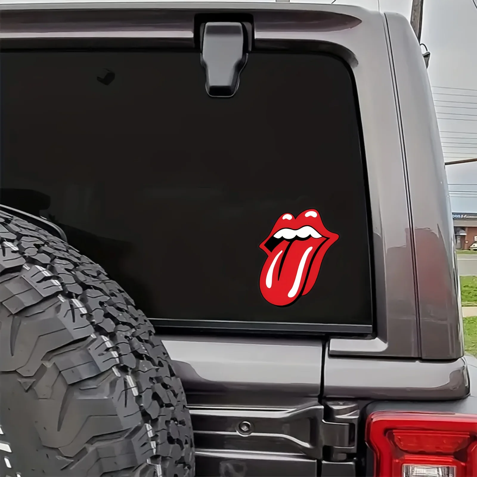 Waterproof Rolling Stone Lip Car Sticker Durable Auto Bumper Window Body Styling Decal Scooter Body Motorcycle Tank Helmet Decor