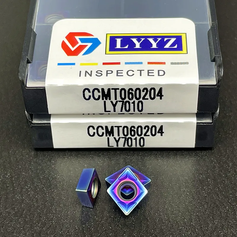 Высококачественный CCMT 060204   CCMT 060208   внутренний токарный инструмент, режущий инструмент из цементированного карбида нано синий.