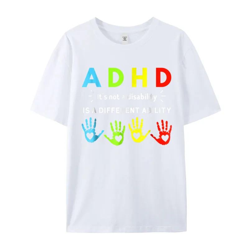 ADHD Awareness T shirt__18997 Cute Mens Tshirts Crewneck Short Sleeve Premium Cotton Tees Print T Shirt