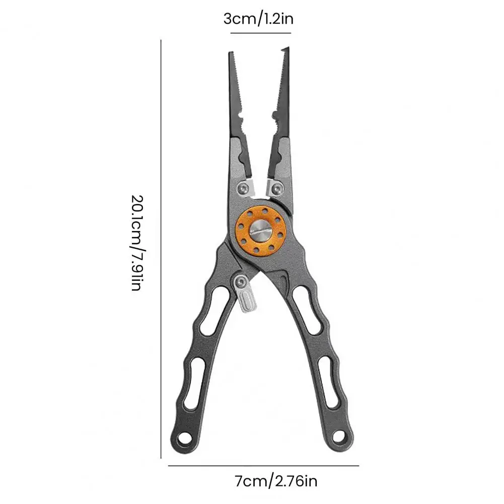 

Легкие рыболовные плоскогубцы Портативные рыболовные плоскогубцы из алюминиевого сплава с эргономичной ручкой Многофункциональный кольцевой открыватель для рыболовных работ