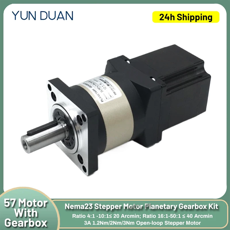 Planetary Reducer with 57 Motor Step-down Gearbox Nema 23 Reducer Reduction Gearbox for CNC Router Manipulator Milling Machine