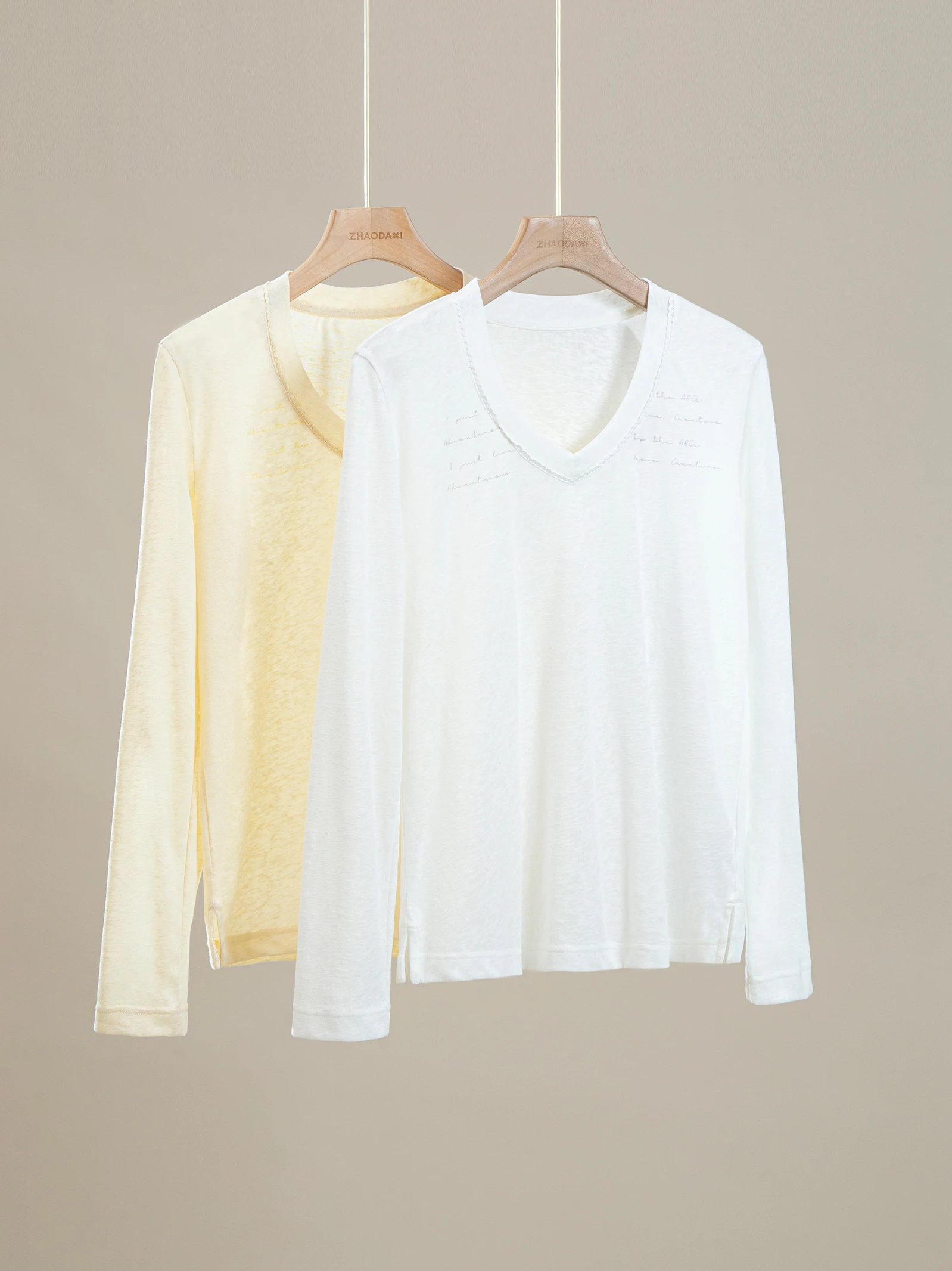 

Женская футболка Bella из хлопка и льна с вырезом-сердечком, украшенная, с коротким рукавом, повседневная, свободного кроя, из смесового полиэстера, весна-лето