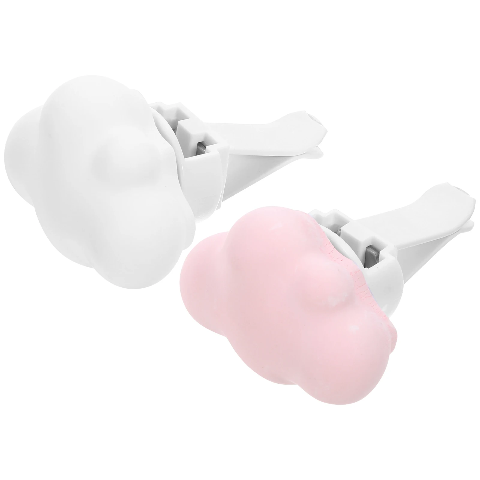

2Pcs Car Air Freshener Vent Clips Cloud Shape Durable Aroma Air Vent Clip Portable Car Interior Decoration Outlet Clips