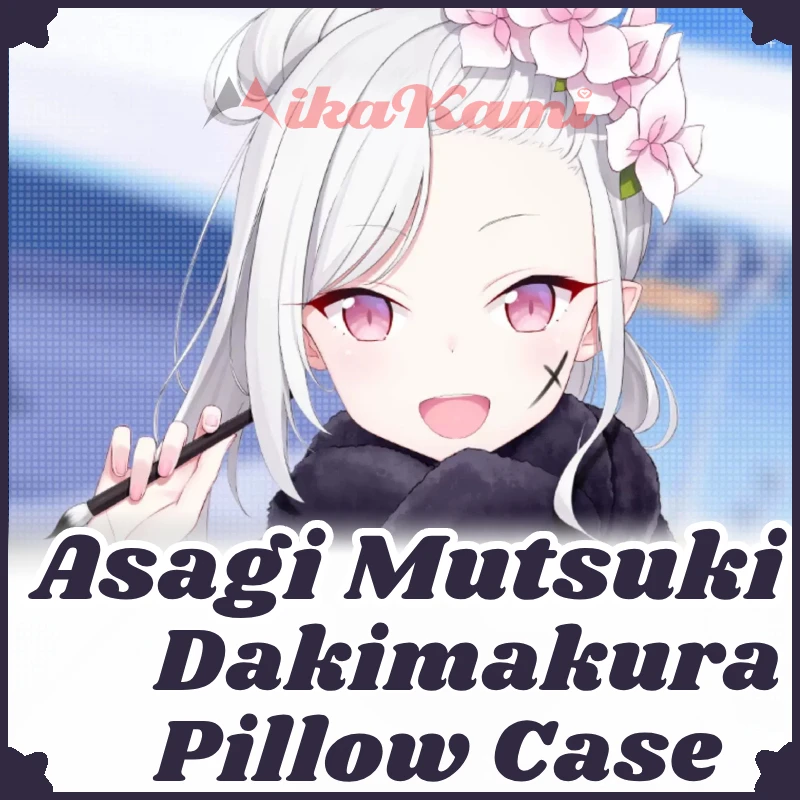 Asagi Mutsuki Dakimakura Blue Archive Pillowcase Full Body Hugging Pillow Case Cushion Cover Home Bedding Decor Gift Otaku HMA