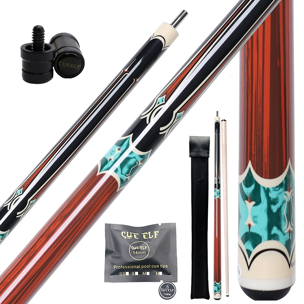 Cueelf High Grade Professional Carom Cue Stick Maple 12mm Carom Cue Tip VP2 Joint