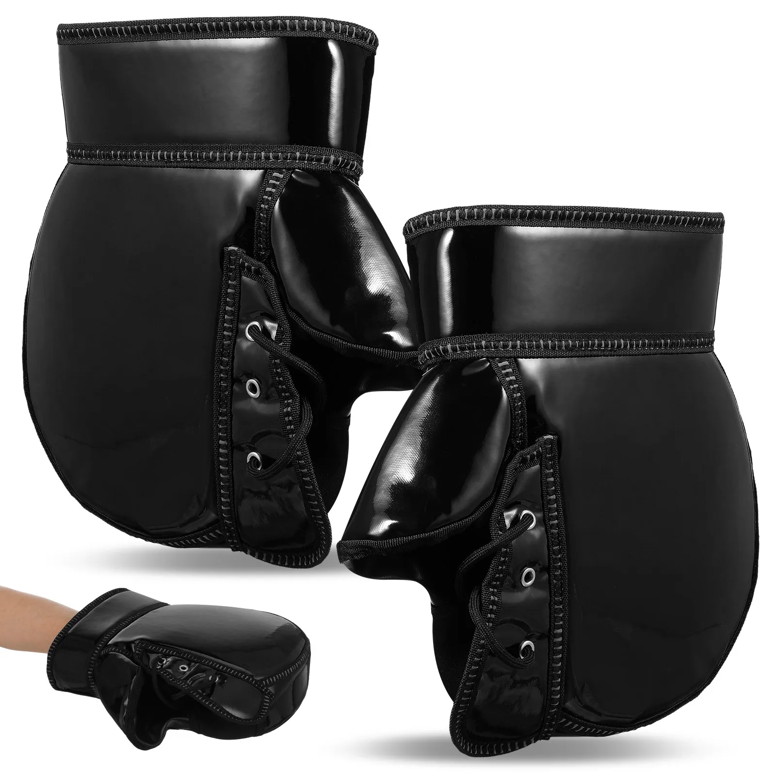 

1Pair Handlebar Gloves Motorcycle Warm Insulated Windproof Winter Muffs Reflective Scooter Hand Protection Universal Fit