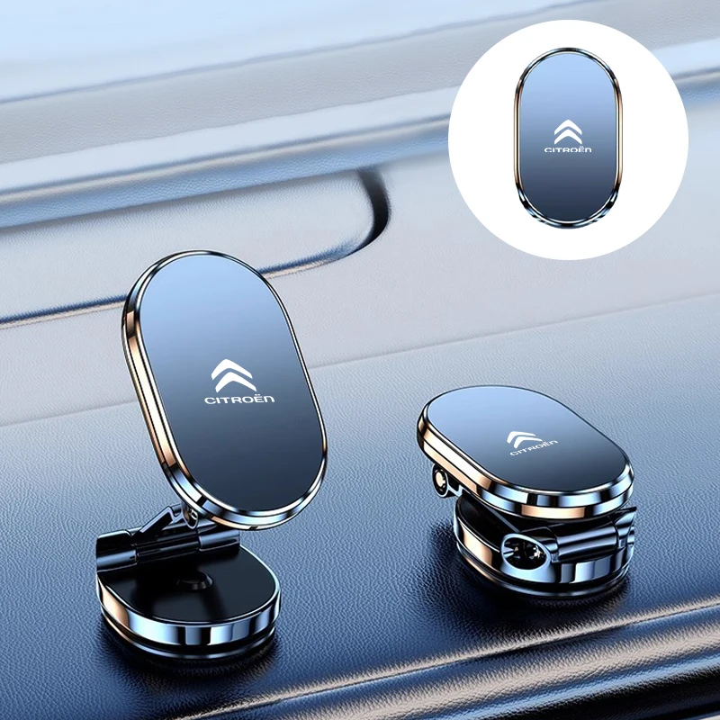 Folding magnetic phone holder interior decorative strip For Citroen C4 C3 C5 C1 C2 Berlingo Celysee Cactus Picasso Aircross