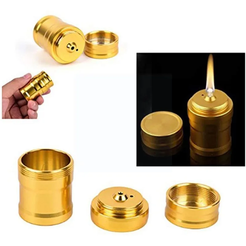 Portable Metal Mini Alcohol Lamp Lab Equipment Heating Liquid Stoves for Outdoor Survival Camping Hiking Travel Accessories