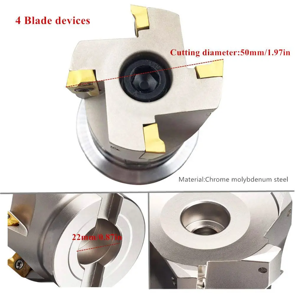 قاطع طحن الوجه مع إدراج ، bapr 40-22-3T/400R 40-22-4T/400R 50-22-5T/400R 6-22-4t/400R 633-22-5t/400R 633-22-5t ، APMT1604PDER