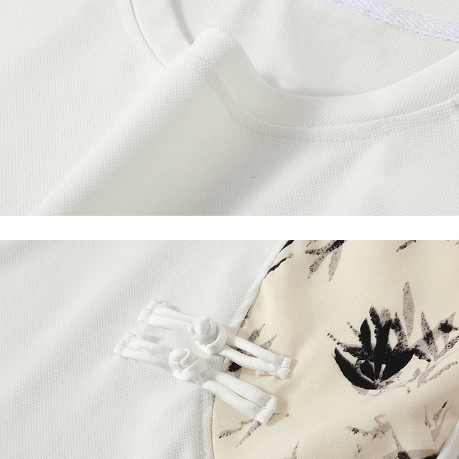 Summer Suits Men's Sets Plus Size 10XL Chinese Style Bamboo Leaf Print Patchwork Fashion Casual T-shirts Shorts Male Big Size