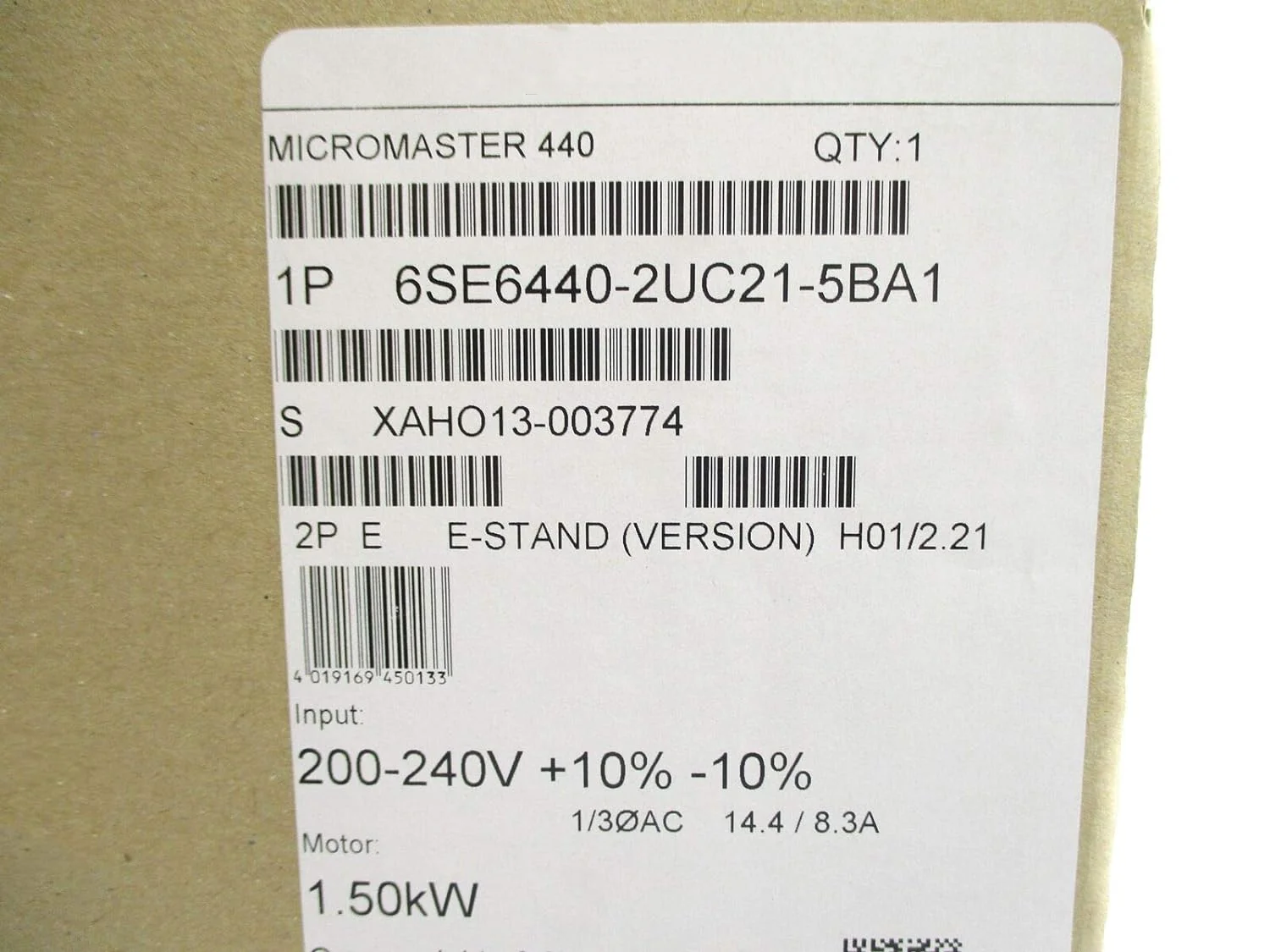 New 6SE6440-2UC21-5BA1 Inverter 6SE6 440-2UC21-5BA1 220V 1.5kW Fast Shipping