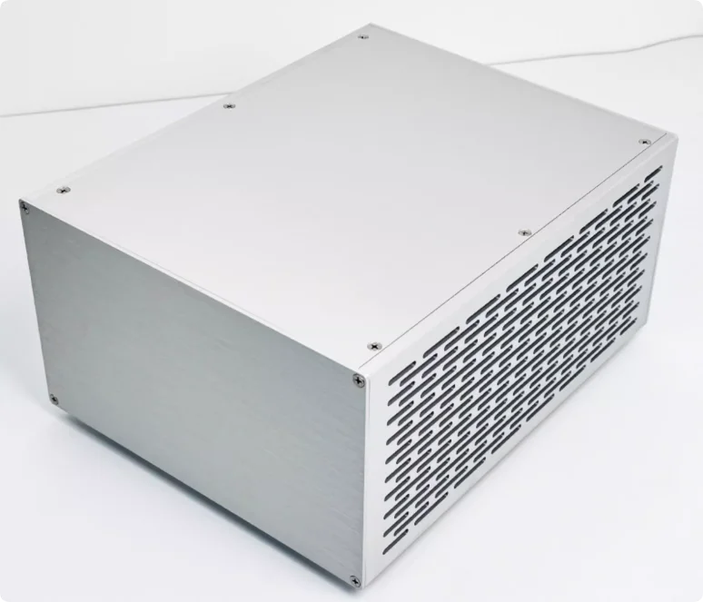 YR All Aluminum Amplifier Chassis Decoder Power Filter Power Amplifier Chassis AMP Enclosure DIY Box (266 *160 *332mm)